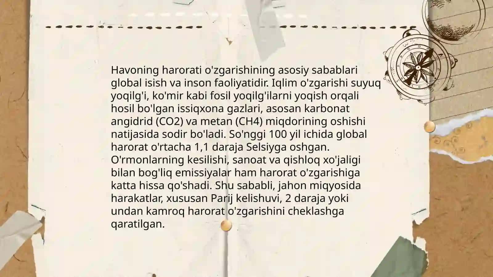 Havoning harorat rejimi 4