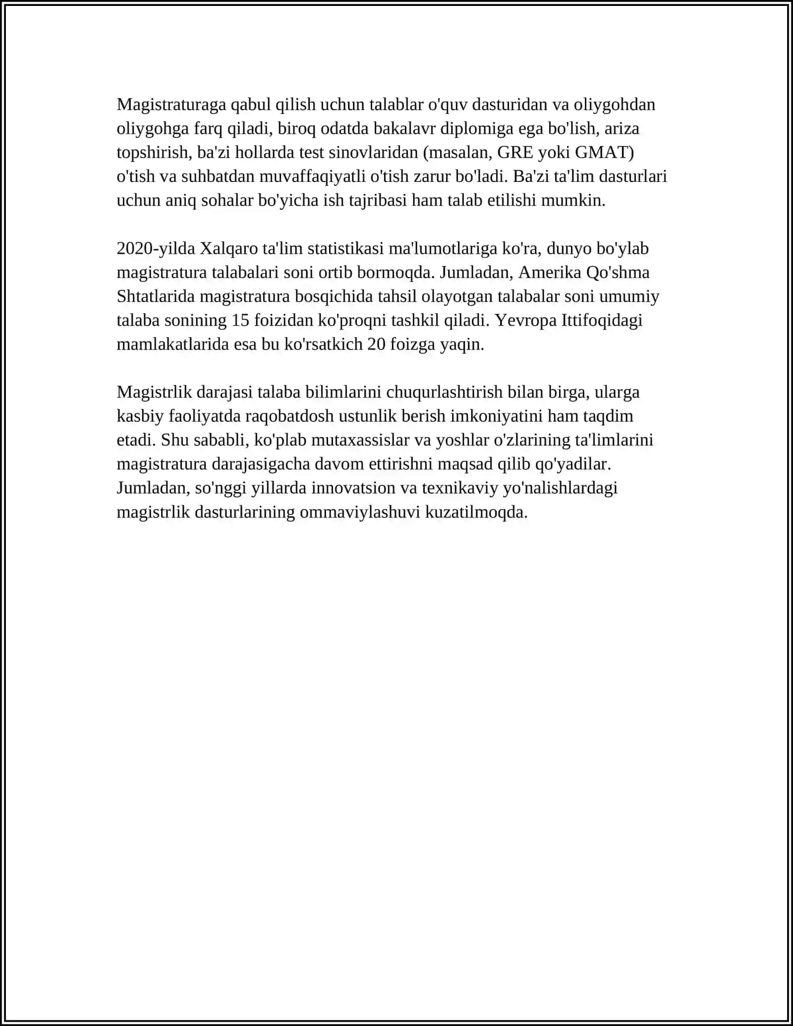 MAGISTRLIK DISSERTATSIYASI TUSHUNCHASI VA UNING XUSUSIYATLARI 4