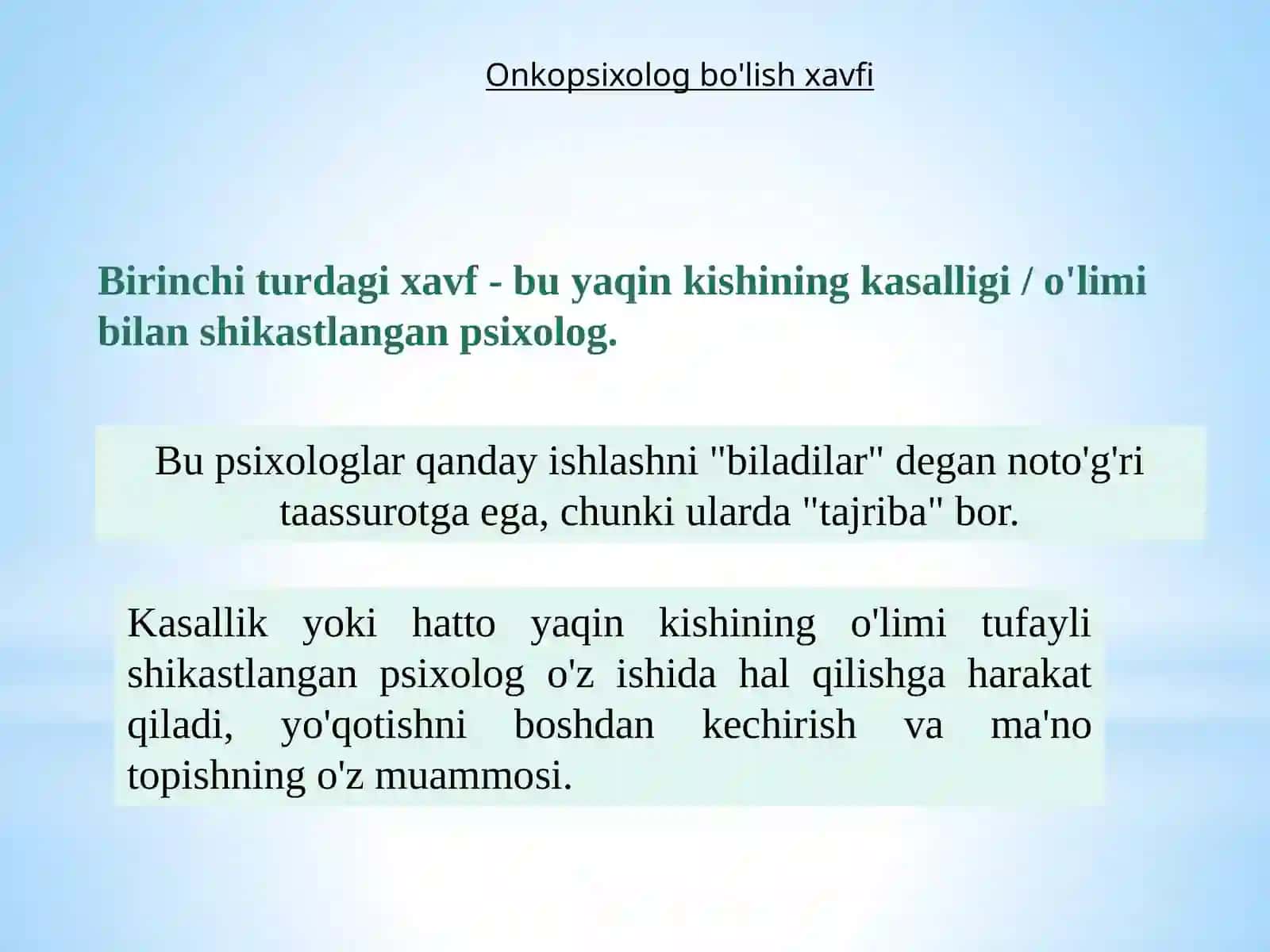 SARATON KASALLIKLARI UCHUN PSIXOLOGIK TEXNOLOGIYALAR VA PSIXOTERAPIYA 4