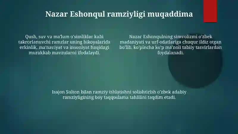 Isajon Sulton hikoyalarida ramziylik 4