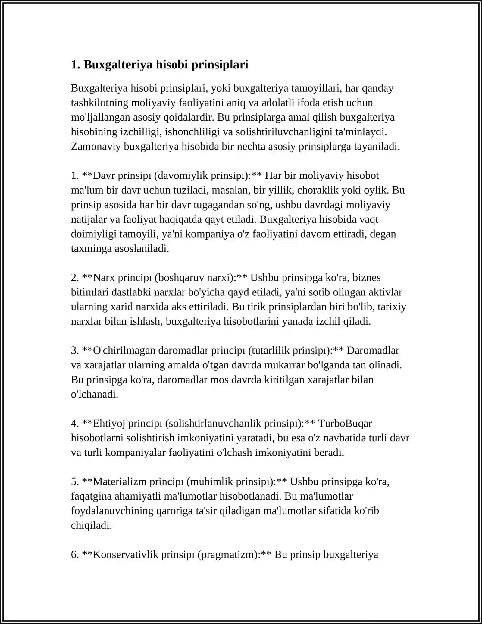 Buxgalteriya hisobi prinsiplari 4