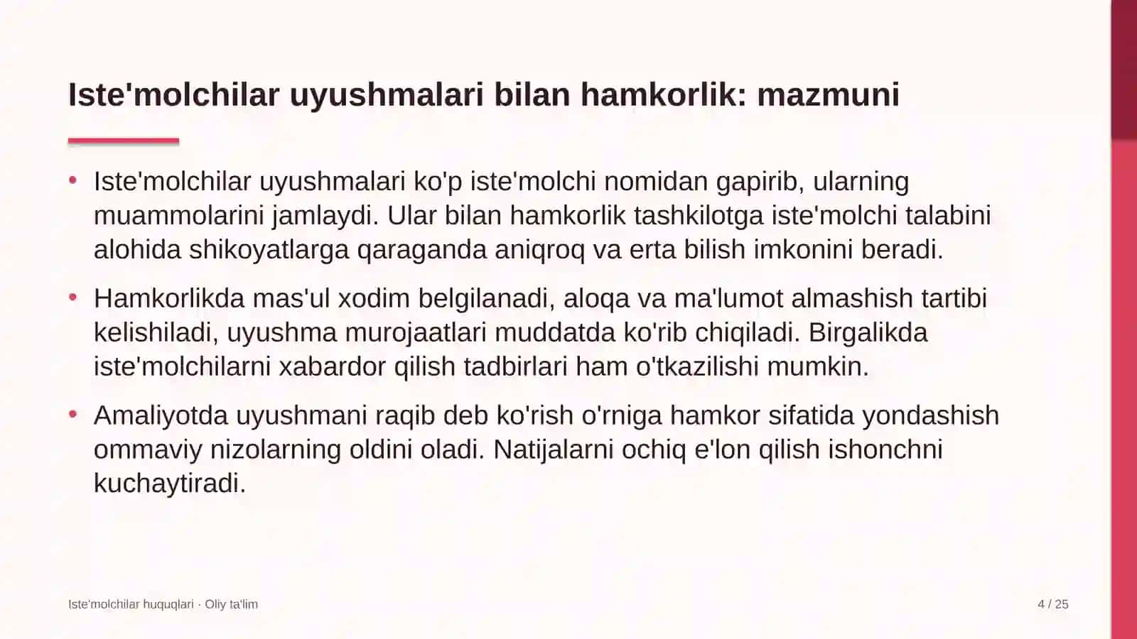 savdo uylarida iste'molchilar uyushmalari bilan hamkorlik qilish 9827 4