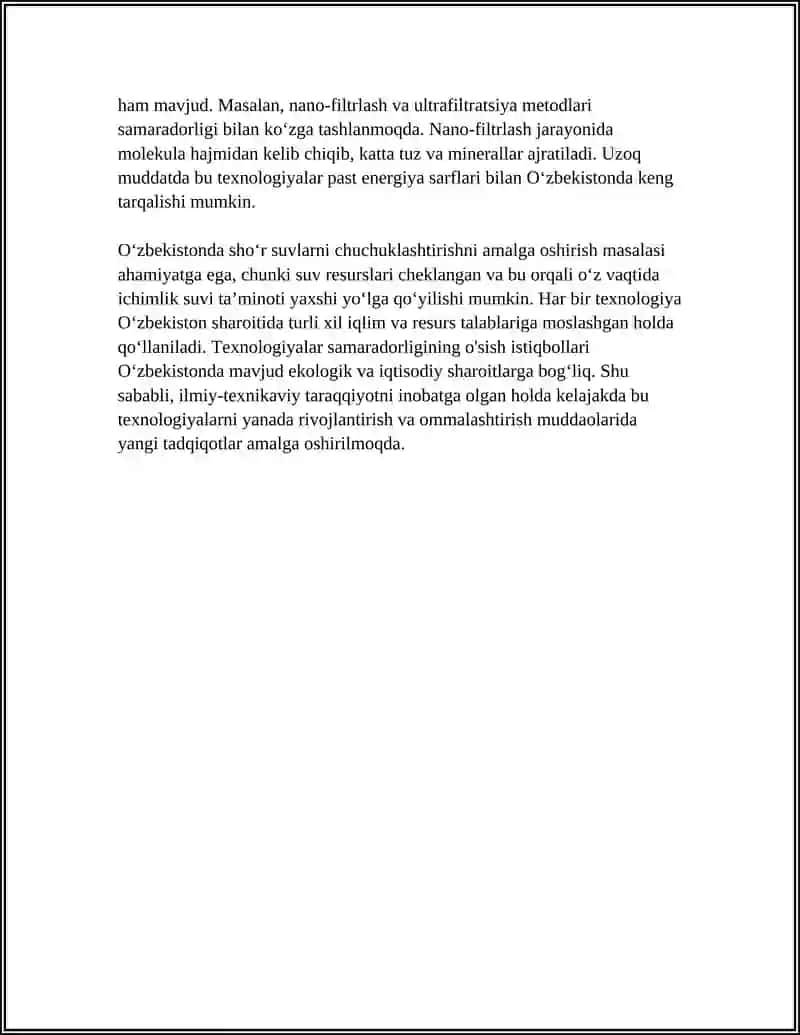 ÓZBEKISTON HUDUDIDA SHÒR SUVLARNI CHUCHUKLASHTIRISH 4