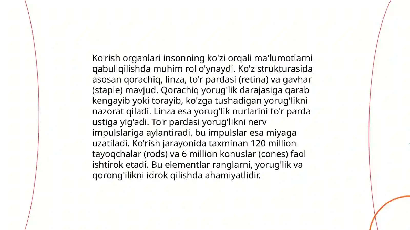 Ko'rish va eshitish organlarining xususiyati va gigiyenasi 4