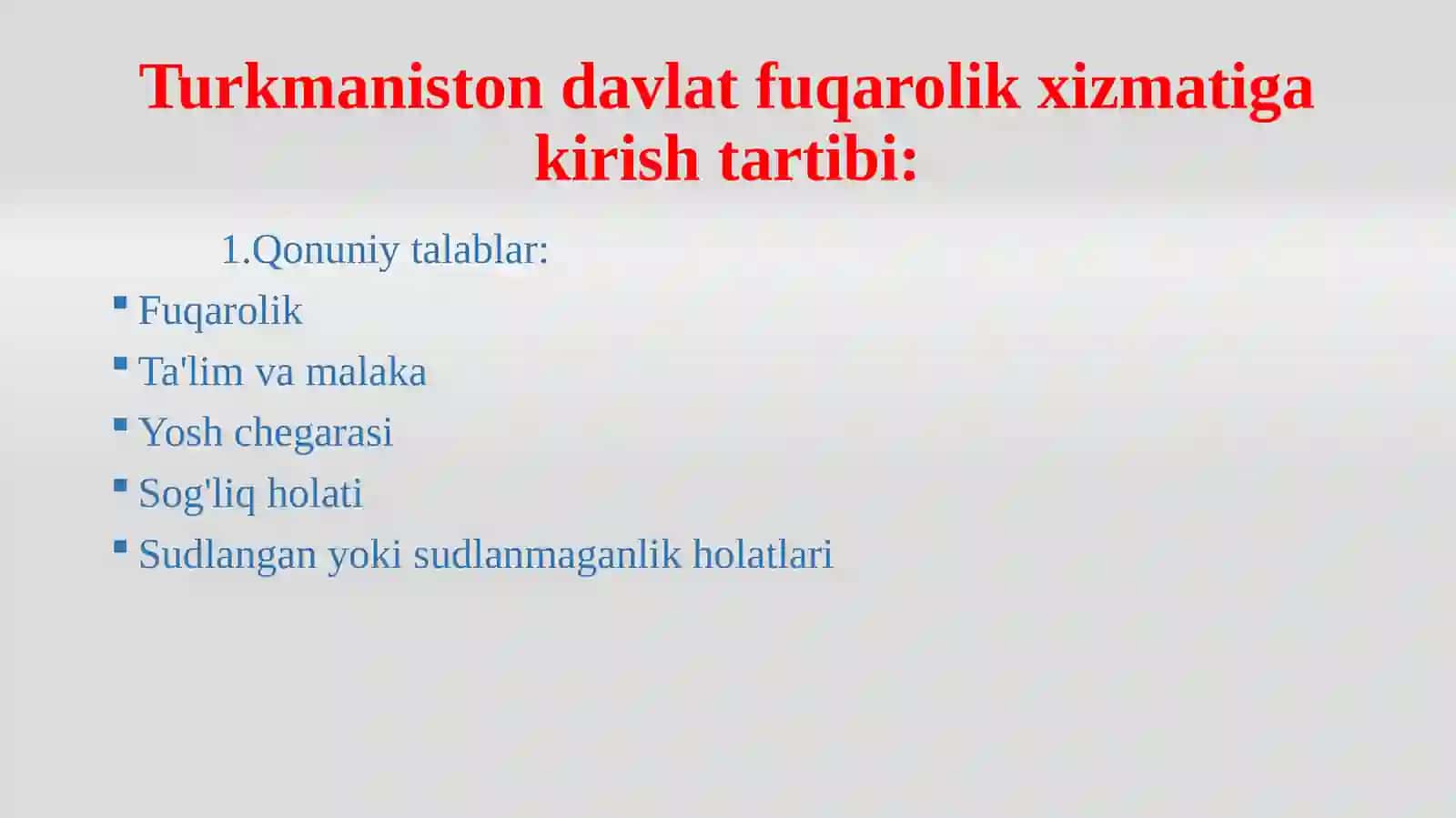 Turkmaniston davlat fuqarolik xizmati 4