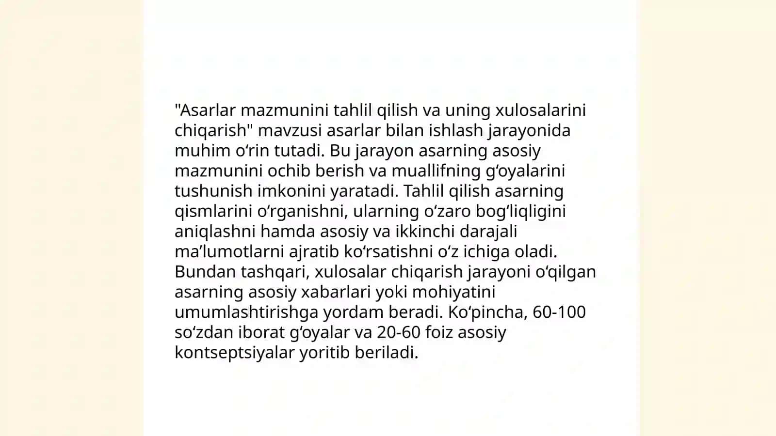 O'qish darslarida matn ustida ishlash orqali badiiy asarni taxlil qilish kompetensiyasini shakillantirish 4