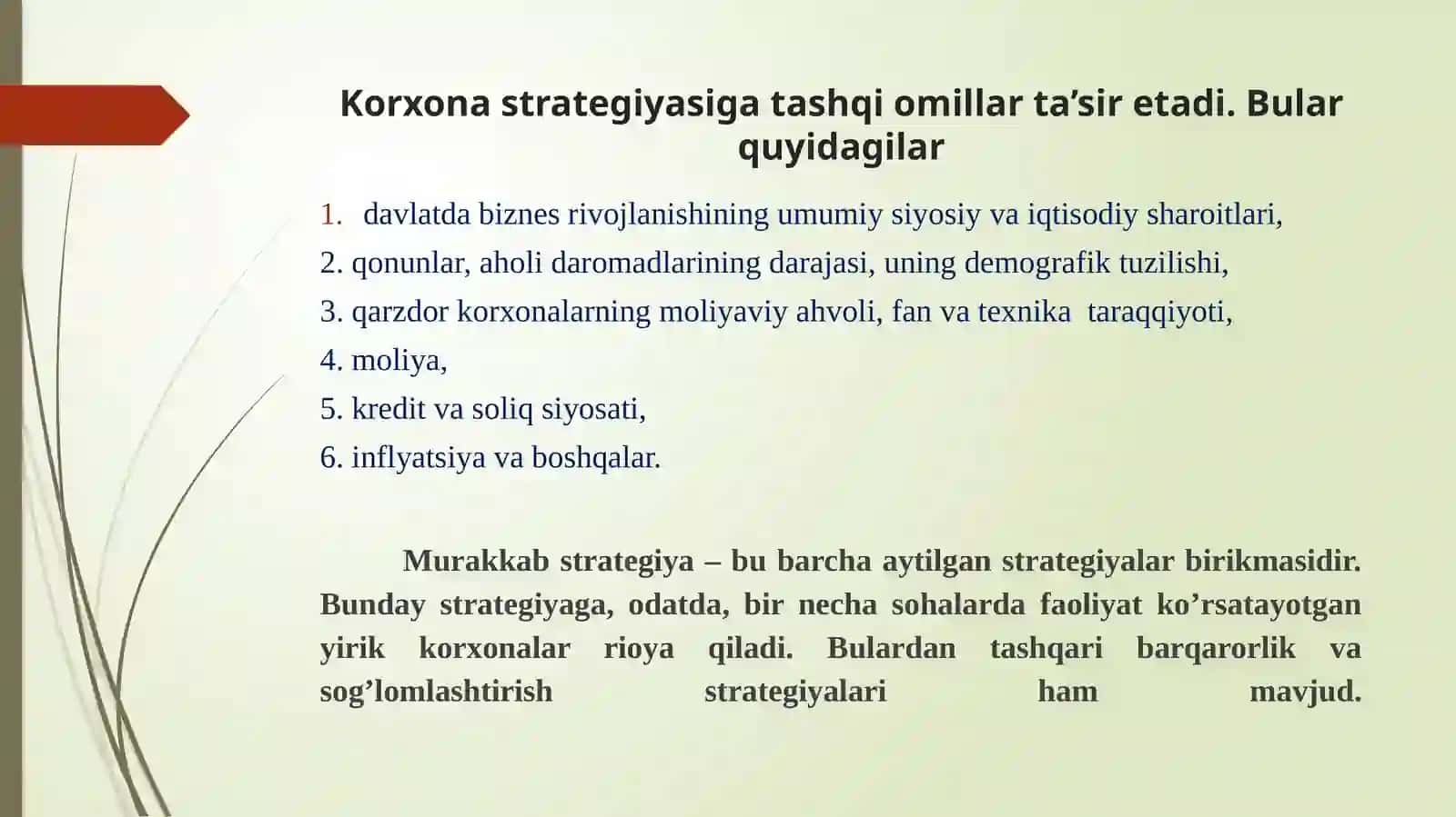 Sanoat korxonalarni rivojlantirish strategiyasi 4