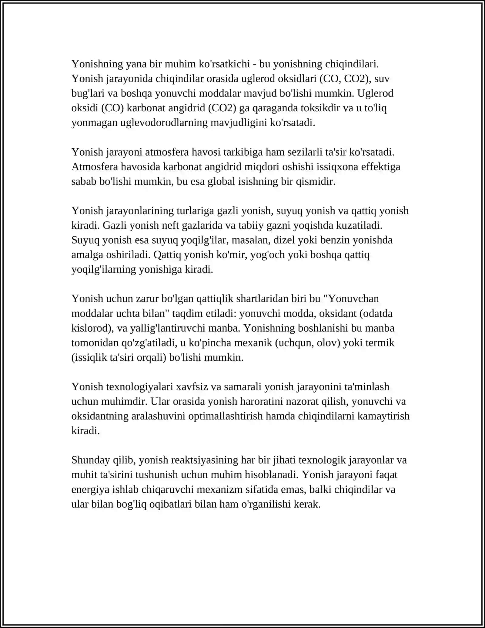 YALLIG'LANISH REAKSIYASI VAQTIDA HAJAYRALARNING ÓZARO TASIRI 4
