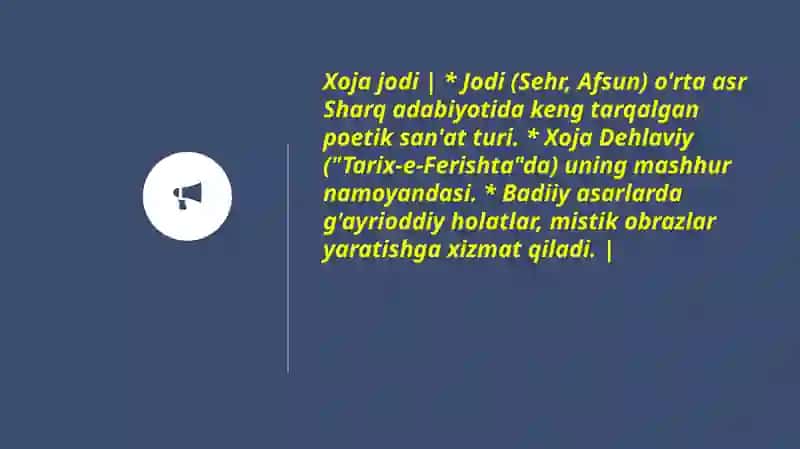 Ikromova Muborakning oʻzbek adabiyotidan tayyorlangan taqdimoti 4