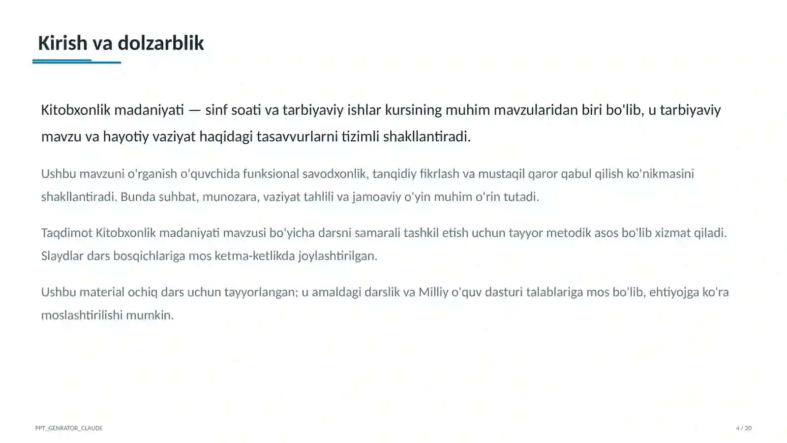Kitobxonlik madaniyati 4