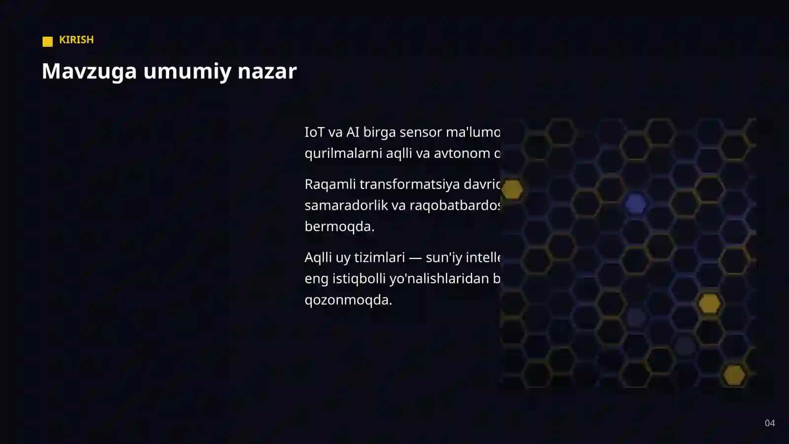 Aqlli uy tizimlari — amaliy joriy etish 4