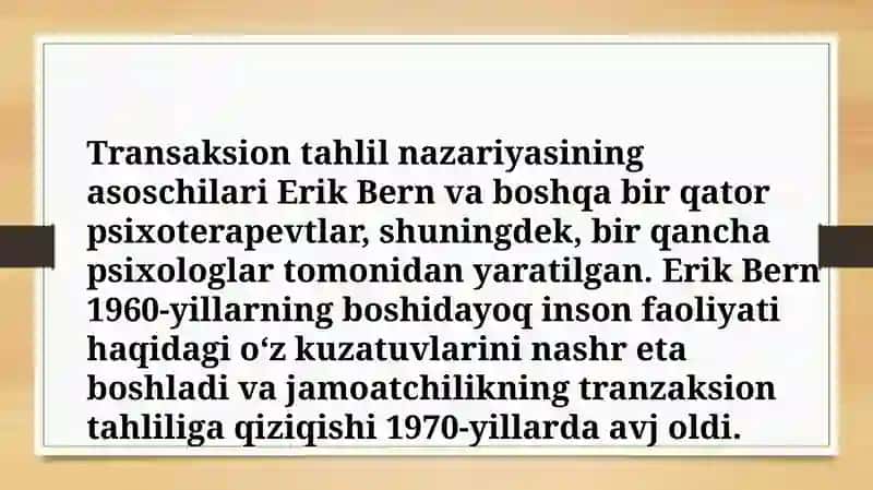 Tranzaksion tahlil 4