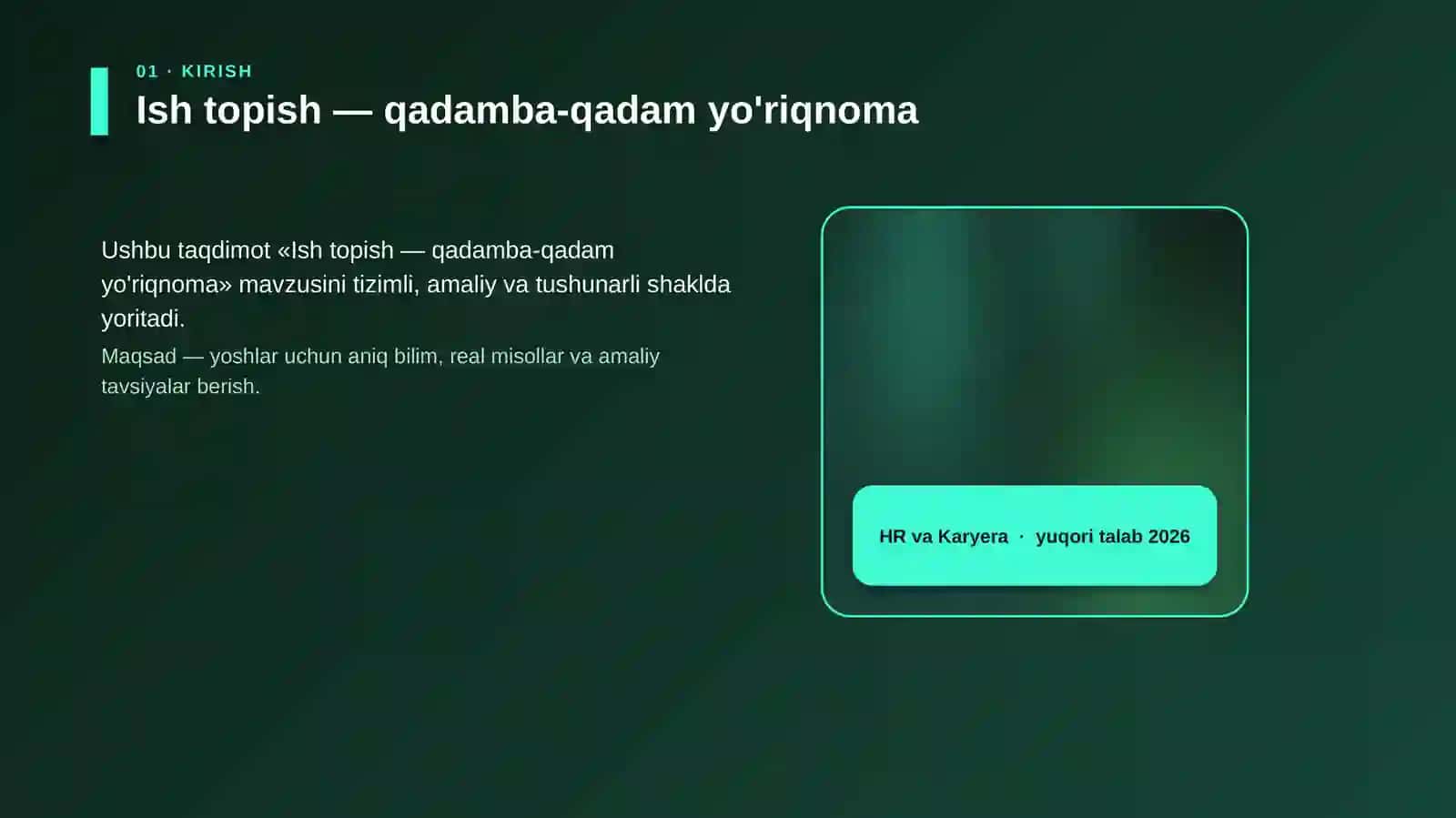 Ish topish — qadamba-qadam yo'riqnoma 4