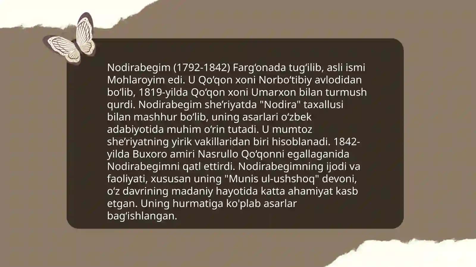 Nodirabegim hayoti va ijodi 4