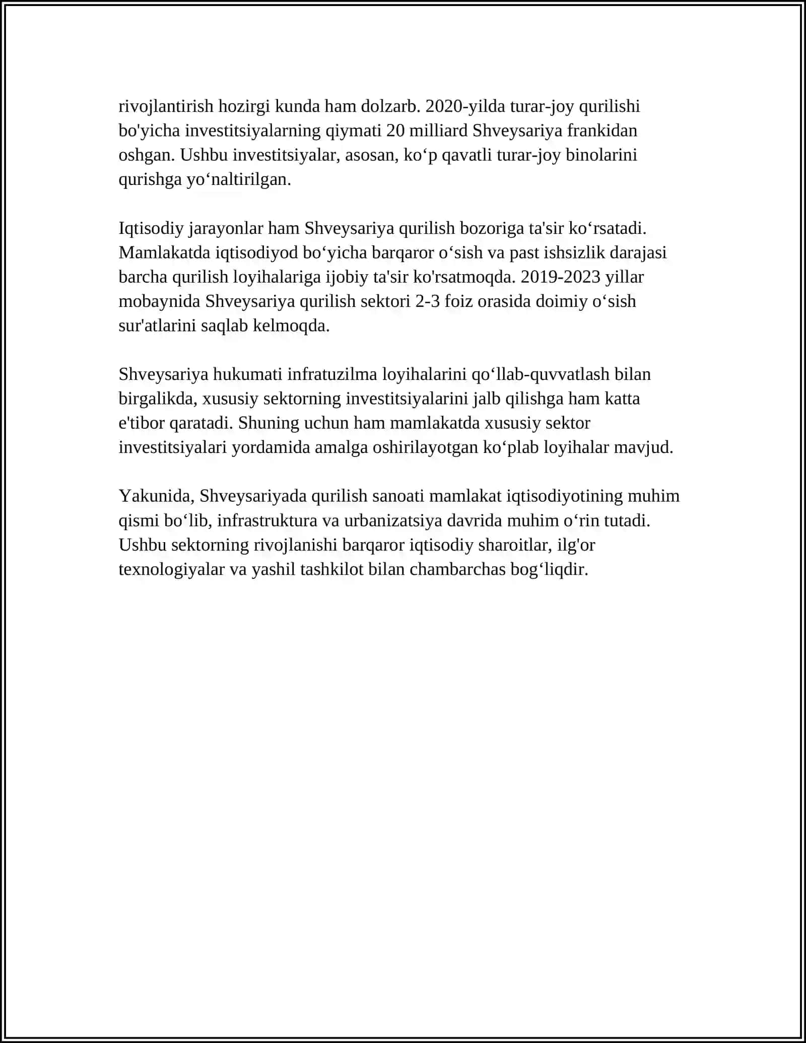 SHVEYSARIYANING QURILISH KOMPANIYALARI 4
