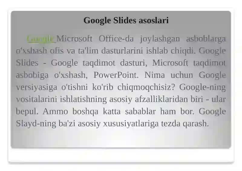Google Slayd 4