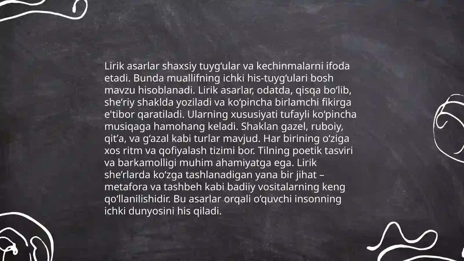 Epik asar kompazitsiyasi lirik va drammatik asarlar kompazitsiyasi 4