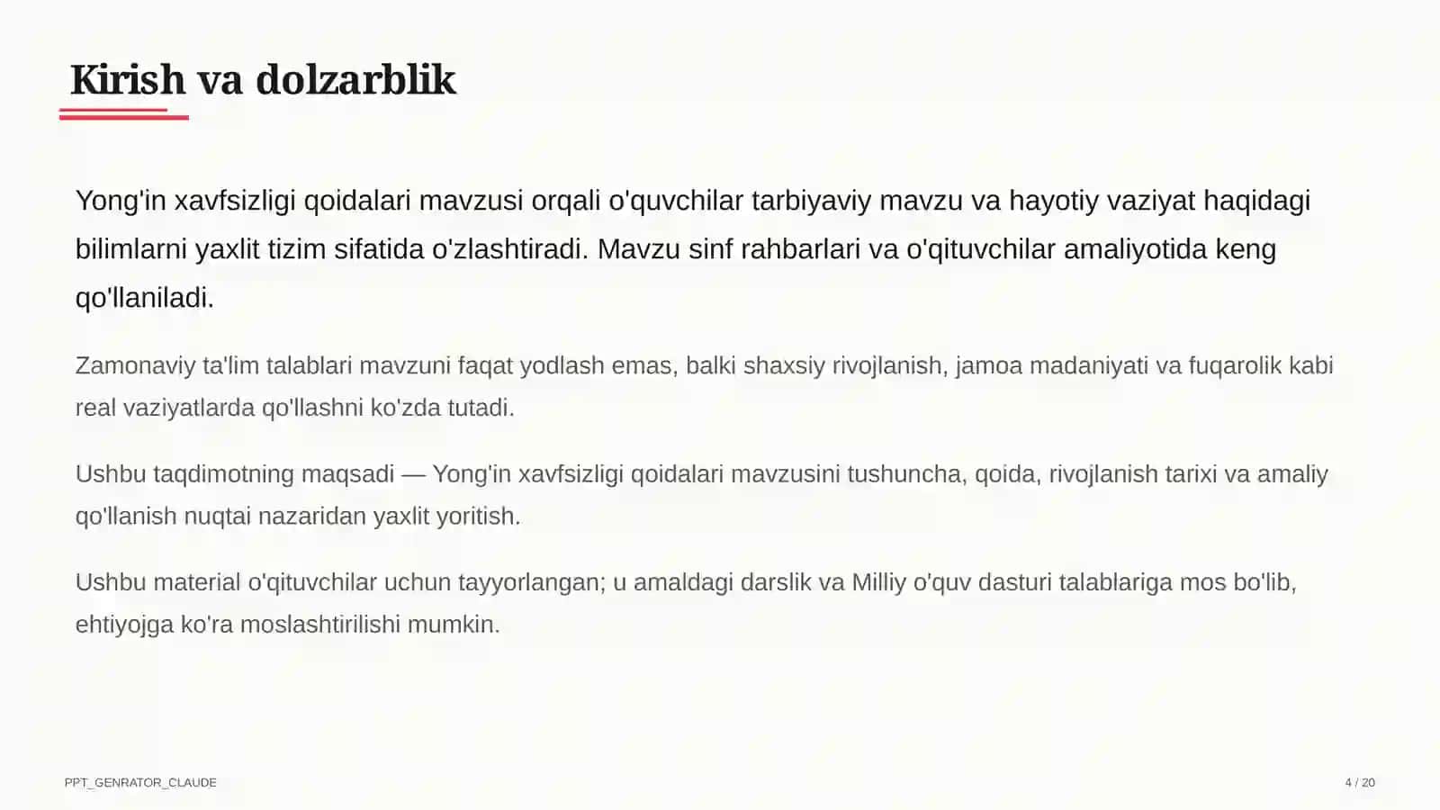 Yong'in xavfsizligi qoidalari 4