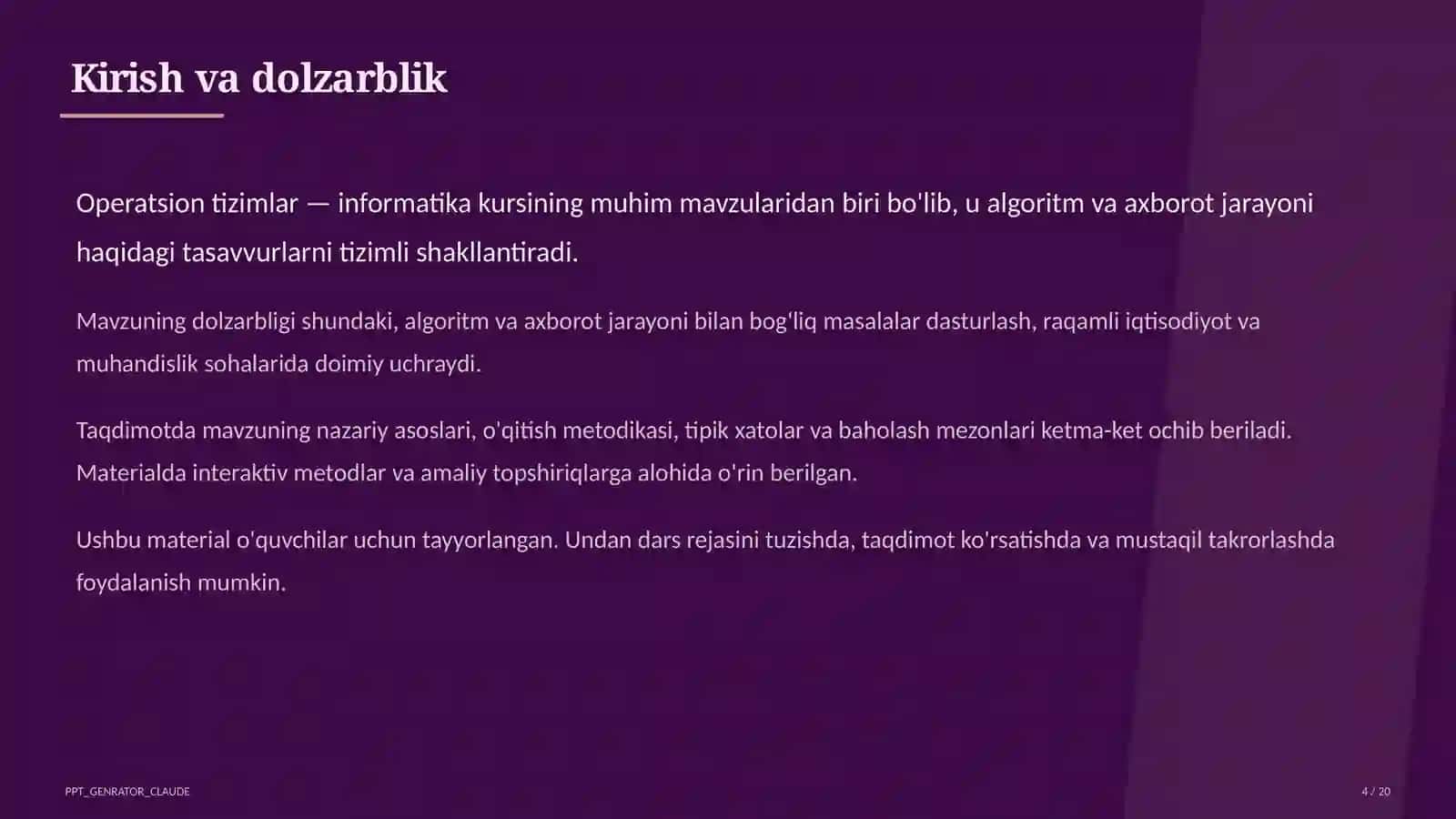 Operatsion tizimlar (6-sinf) 4