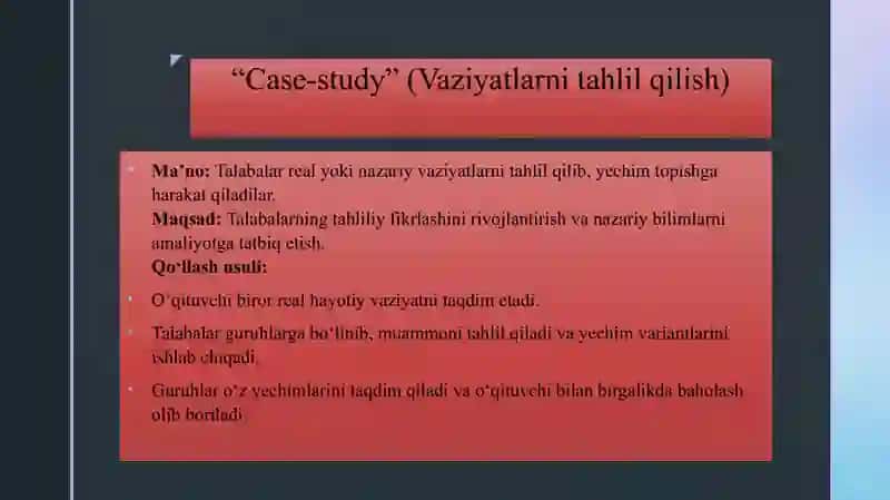 INTERFAOL METODLAR VA ULARNI QO‘LLASH MAHORATI. 4