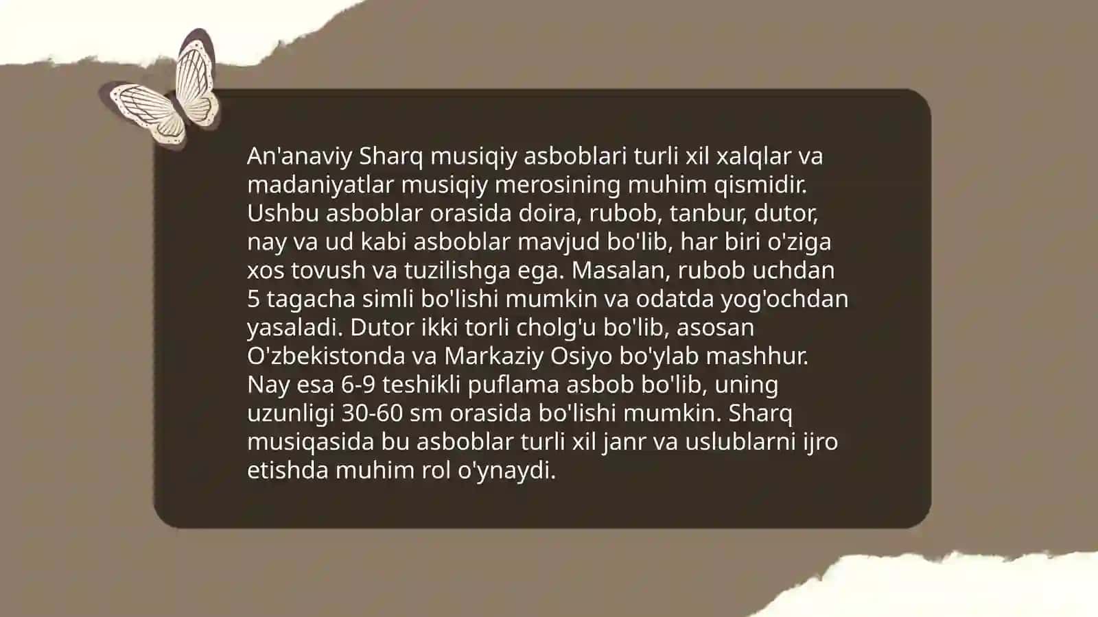 Sharq mamlakat musiqasi 4