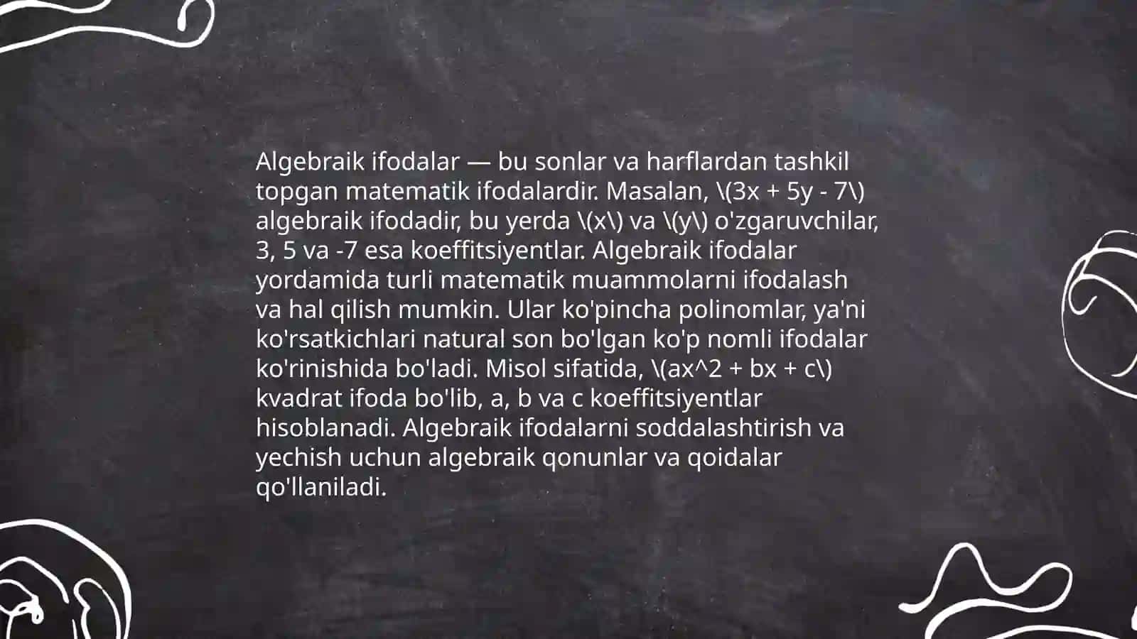 Hisoblashning asosiy qoidalari 4