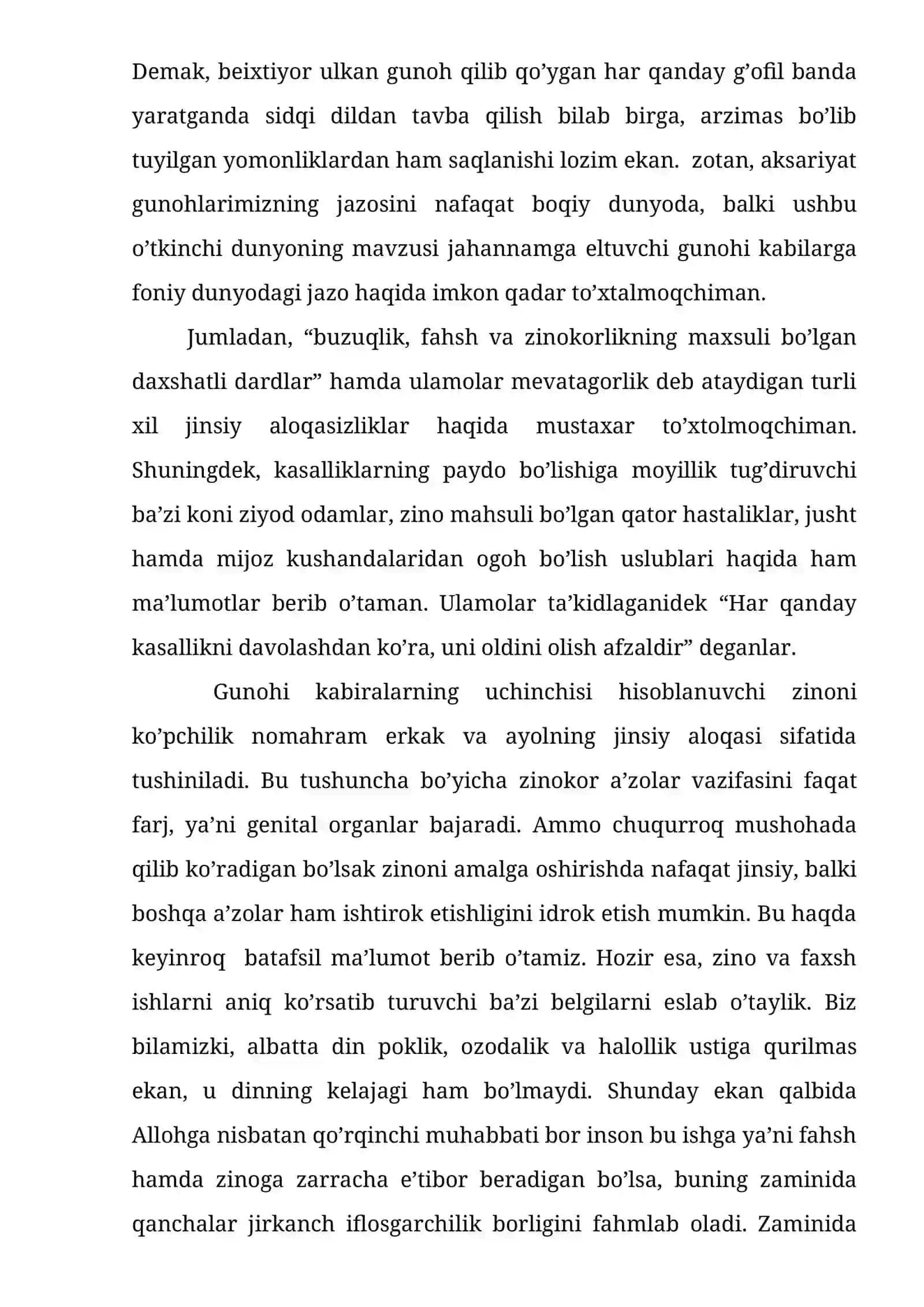 ZINONING HUKMI VA UNING JAMIYATDAGI ZARARLARI 4