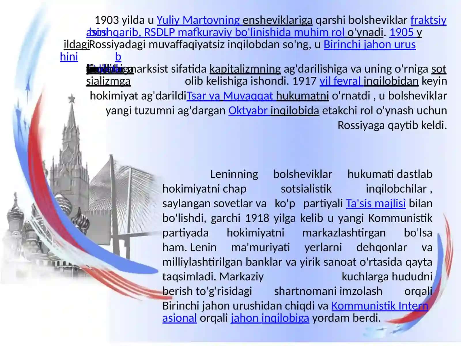 Vladimir Lenin haqida ma’lumot 4