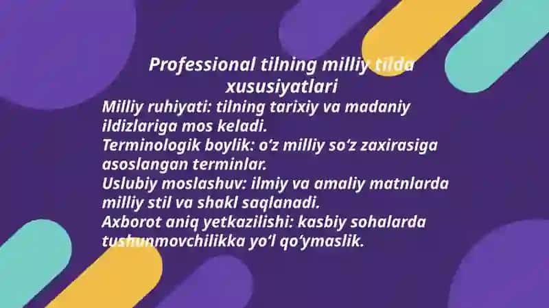 Professional tillar va ularning milliy tilda asosiy xususiyatlari. Ibn Sino Yevropa olimlari talqinida. 4