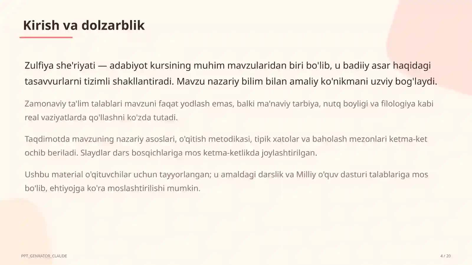 Zulfiya she'riyati (6-sinf) 4