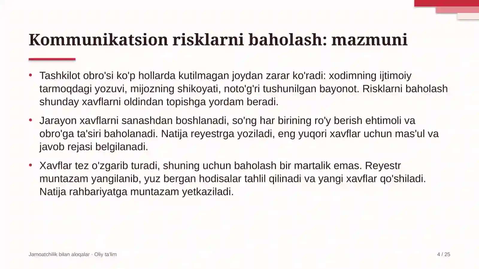 oziq ovqat sanoatida kommunikatsion risklarni baholash 5250 4