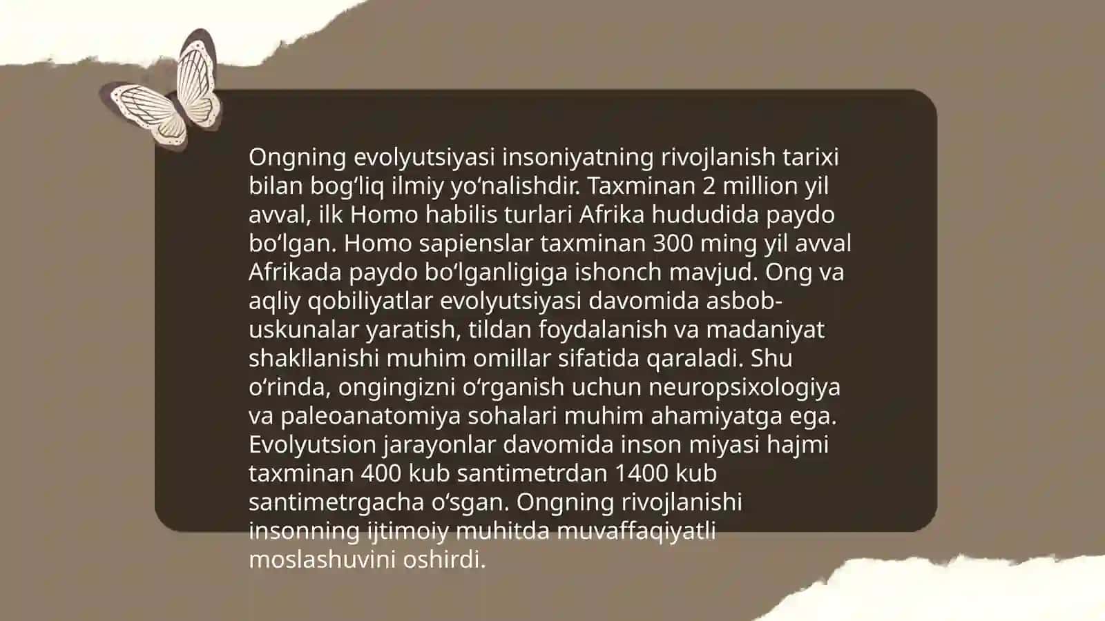 Ong va uning rivojlanishi 4