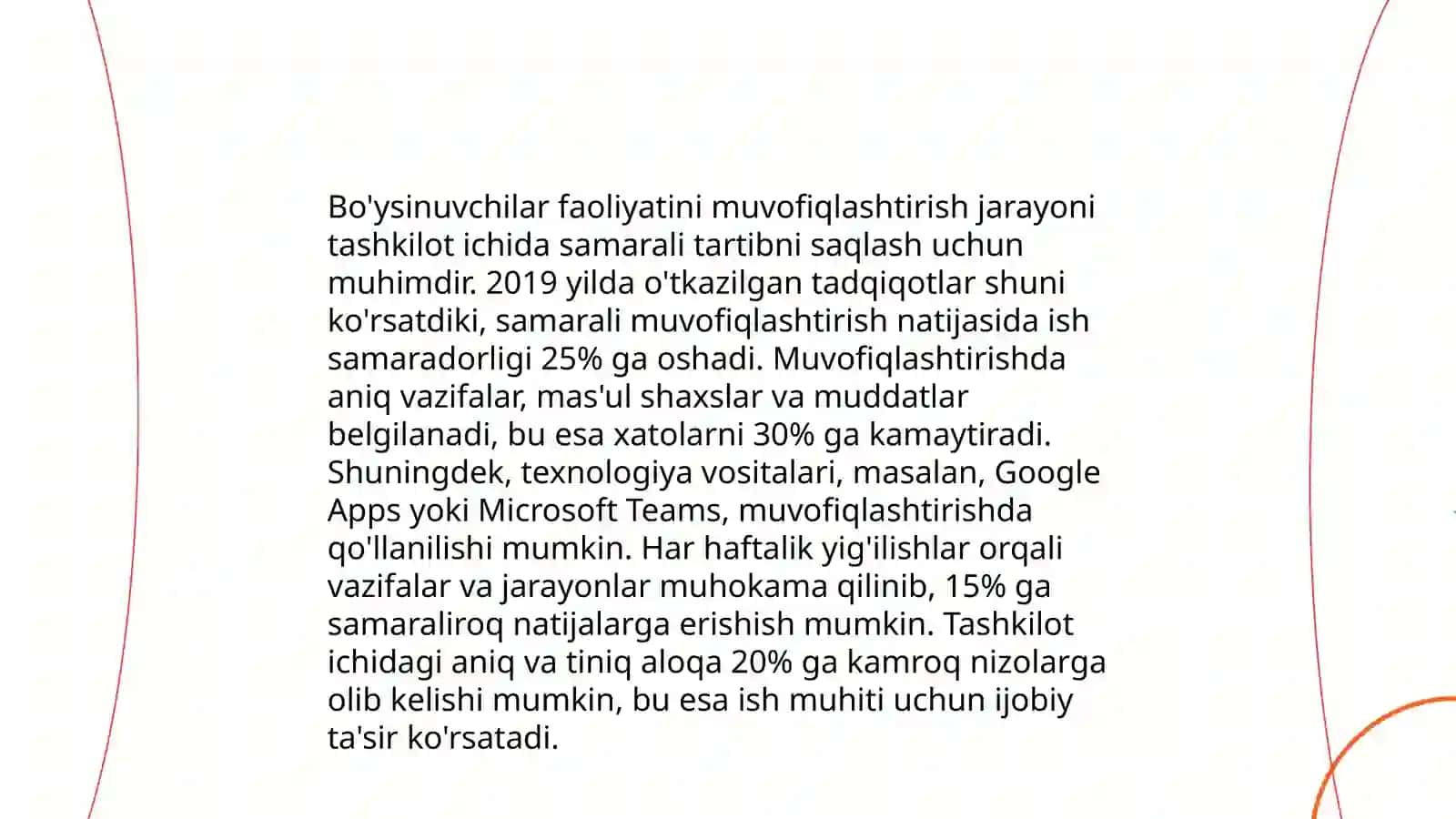 Tashkilotchilik rahbarning va bо‘ysinuvchining faoliyatini tartibga solib turuvchi ilg‘orlar va menedjerlar 4