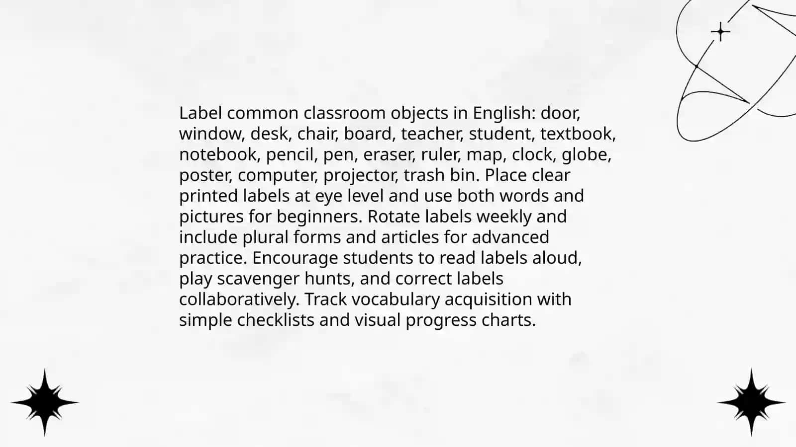 Creating an English environment 4