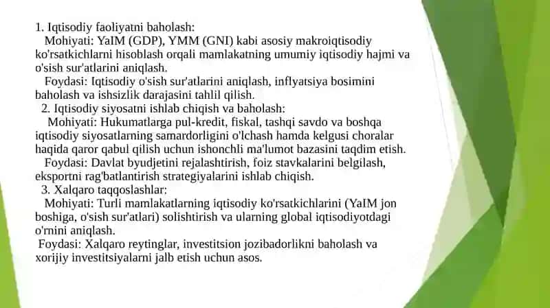 Milliy Hisoblar Tizimi (MHT) 4