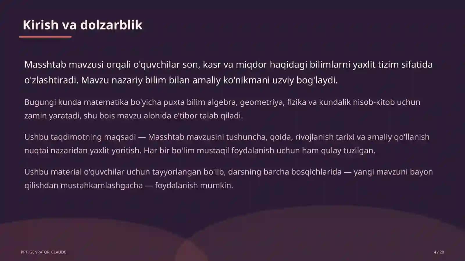 Masshtab (6-sinf) 4