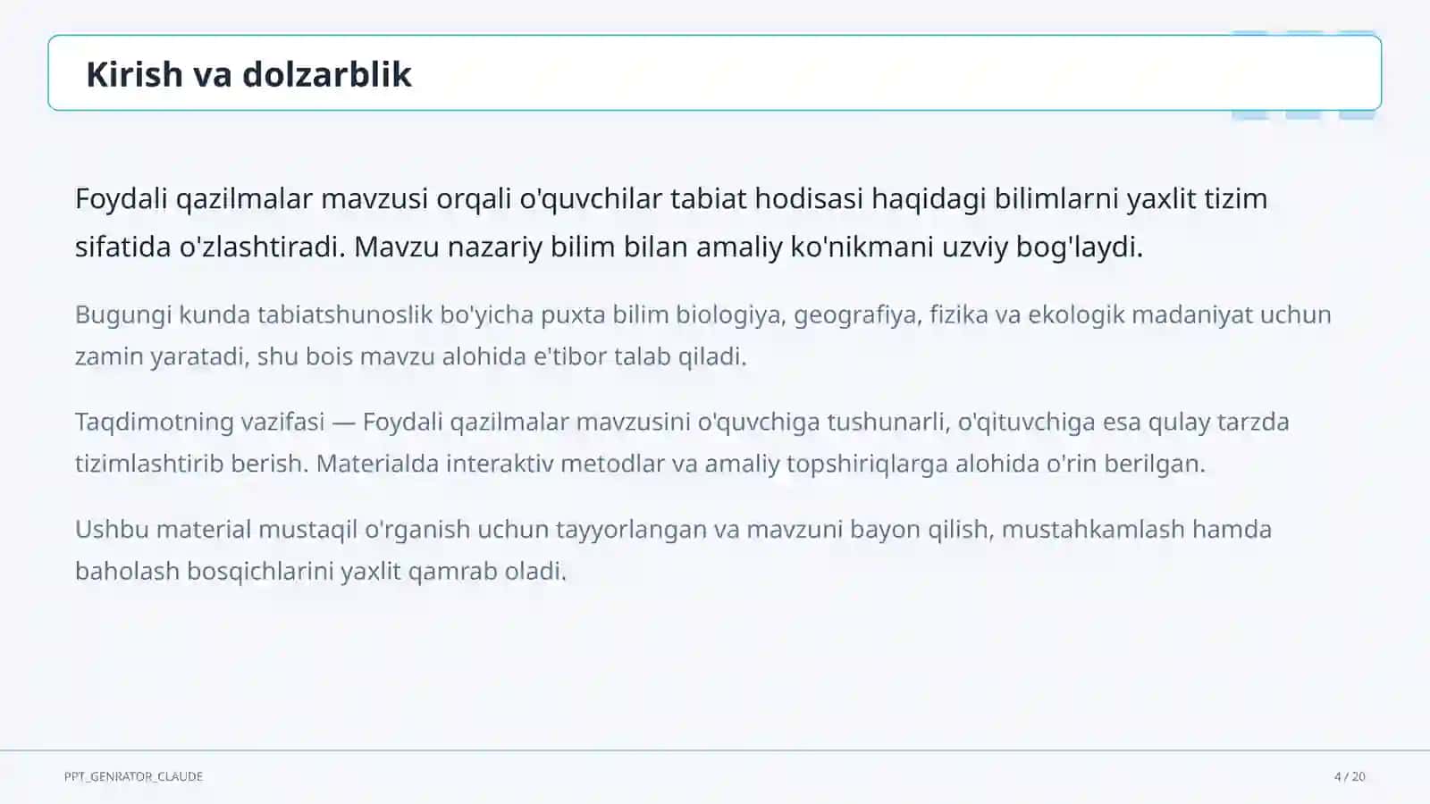 Foydali qazilmalar (3-sinf) 4