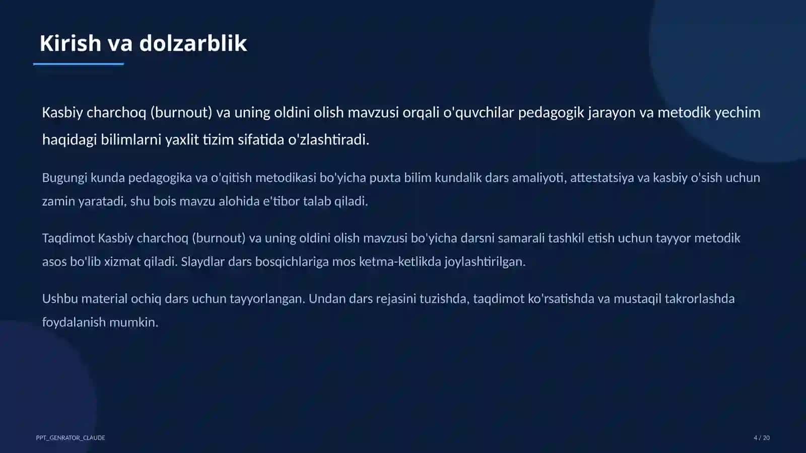 Kasbiy charchoq (burnout) va uning oldini olish 4