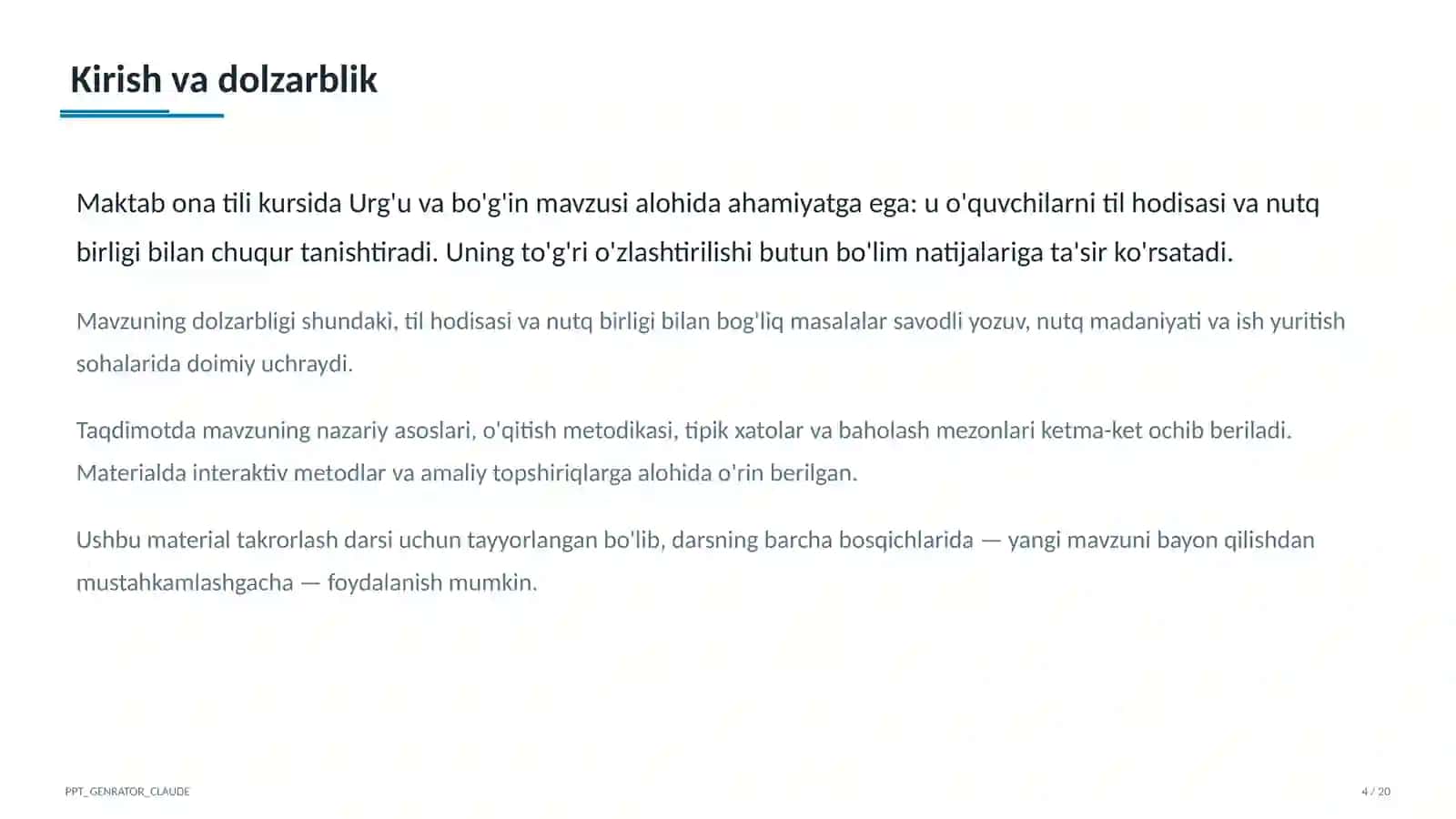 Urg'u va bo'g'in (5-sinf) 4