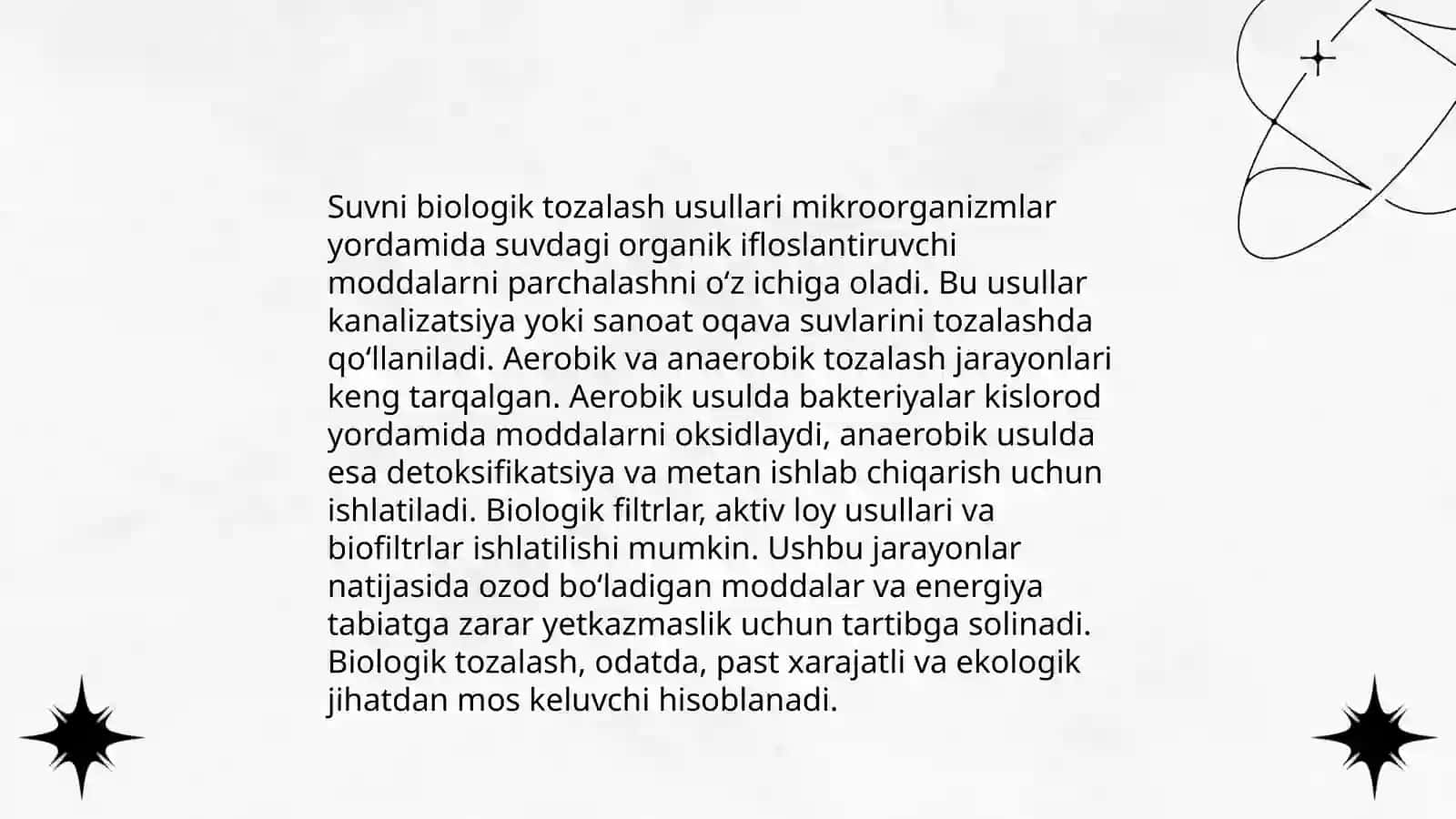 Ifloslangan suvlarni tozalash texnologiyalari asoslari 4