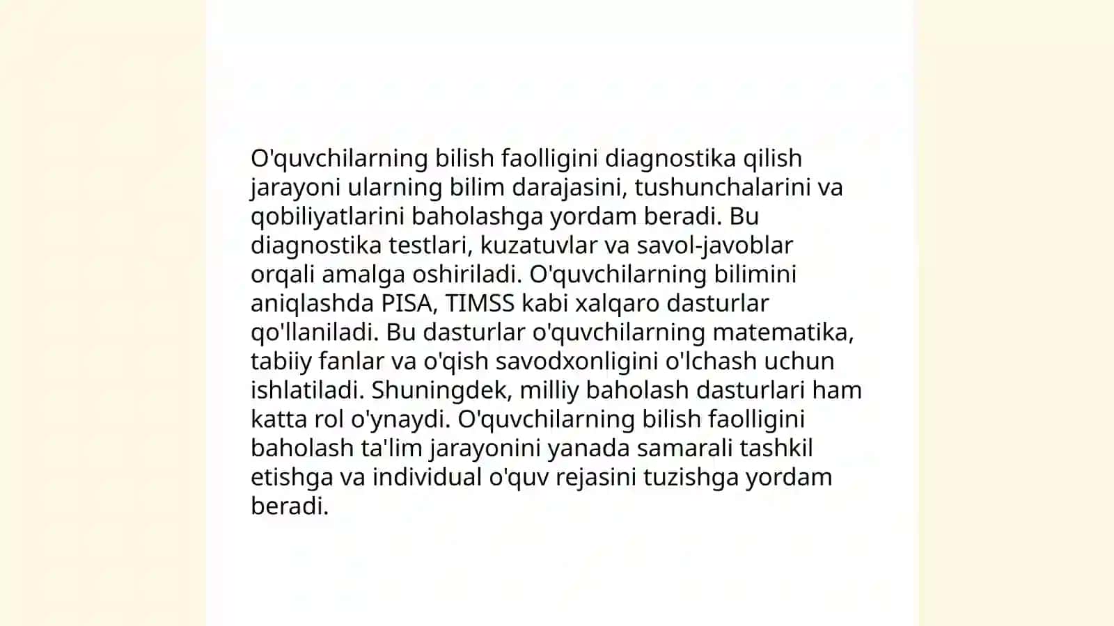 Pedagogik diagnostika 4