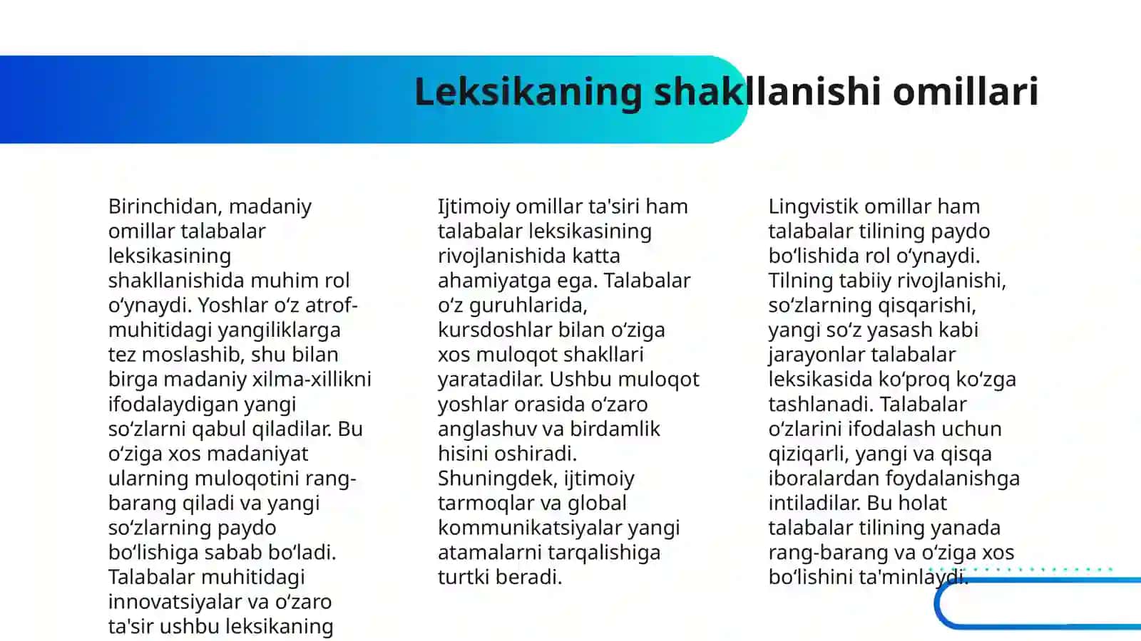 TALABALAR LEKSIKASI 4