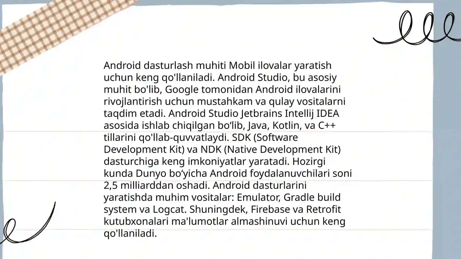 Java tilida mobil ilova yaratish 4