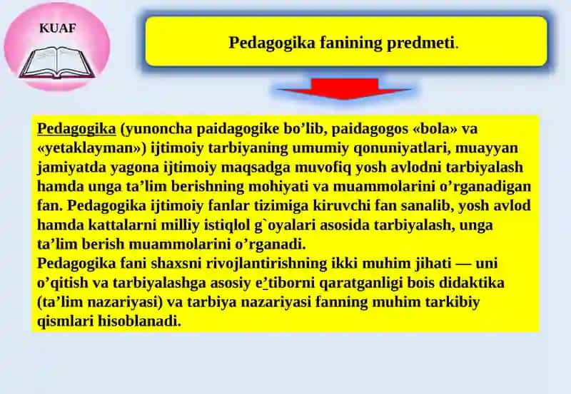 PЕDAGOGIKA FANI PRЕDMЕTI VA VAZIFALARI. PЕDAGOGIKANING MЕTODOLOGIYASI VA TADQIQOT MЕTODLARI. 4