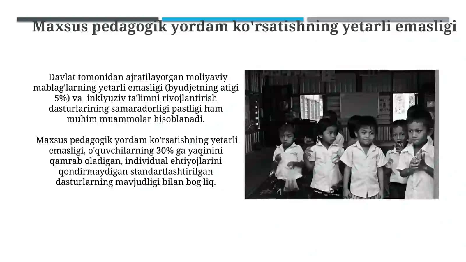 Alohida ta'limga ehtiyoji bor bolalar ta'lim-tarbiyasini tashkilqilishmasalalari 4