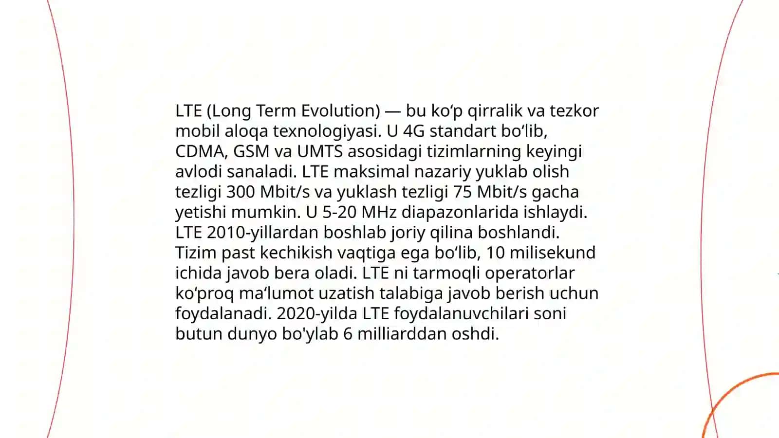 4G tarmoq arxitekturalari kabi sotali tarmoq konsepsiyalari 4