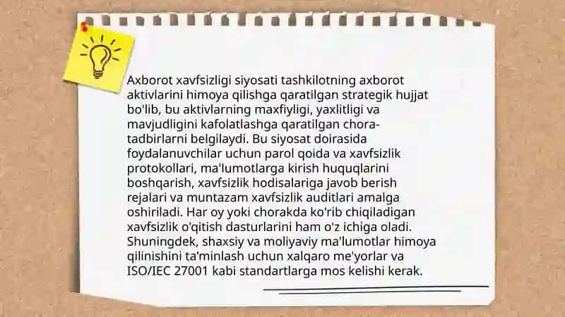 Axborot xavfsizligini taʼminlashning gʻoyaviy-nazariy asoslari 4