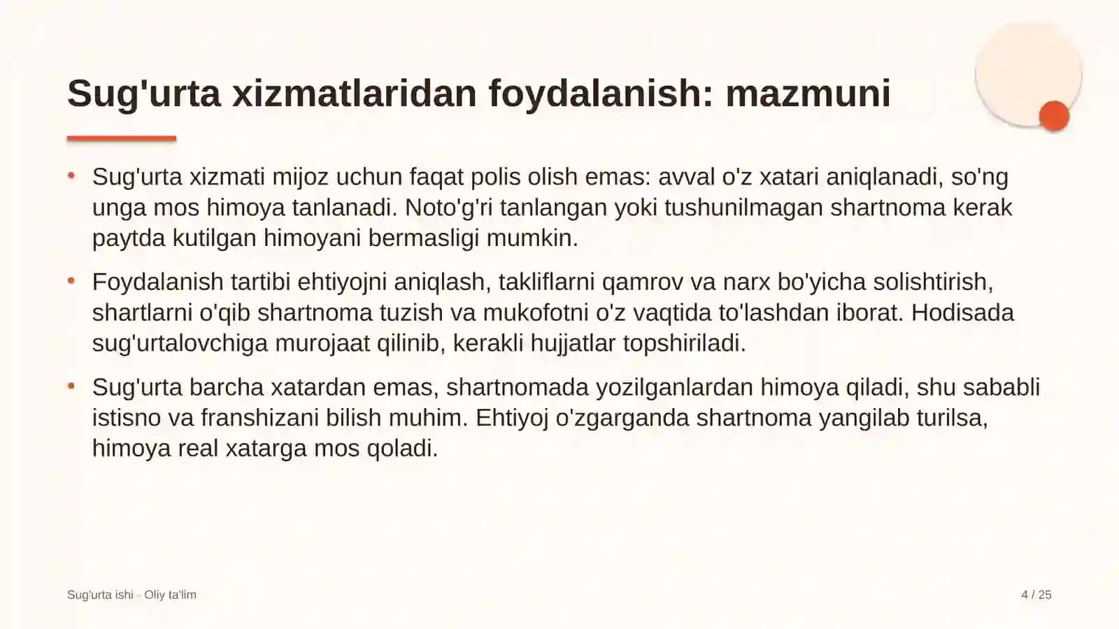 Ekspeditorlik kompaniyalarida sug'urta xizmatlaridan foydalanish 4