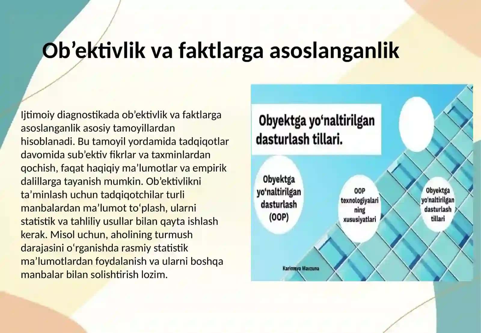 IJTIMOIY DIYAGNOSTIKA TAMOYILLARI 4