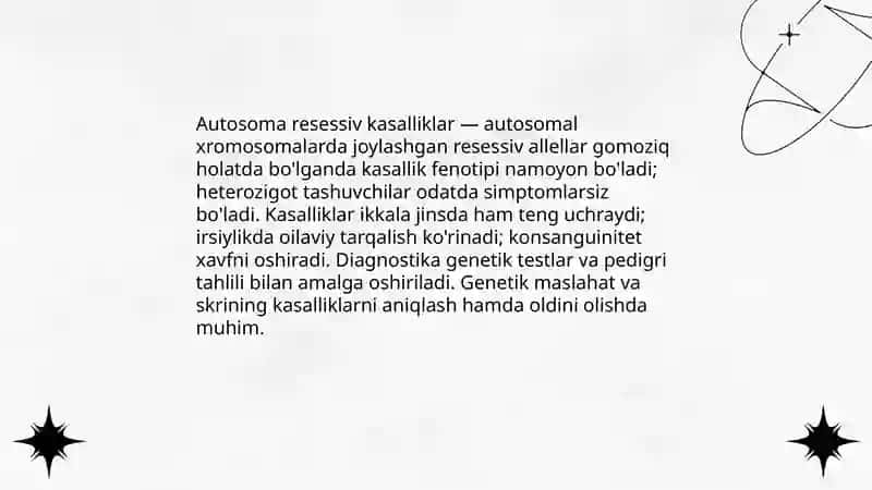 Autosoma daminand va resessif kasaliklar 4